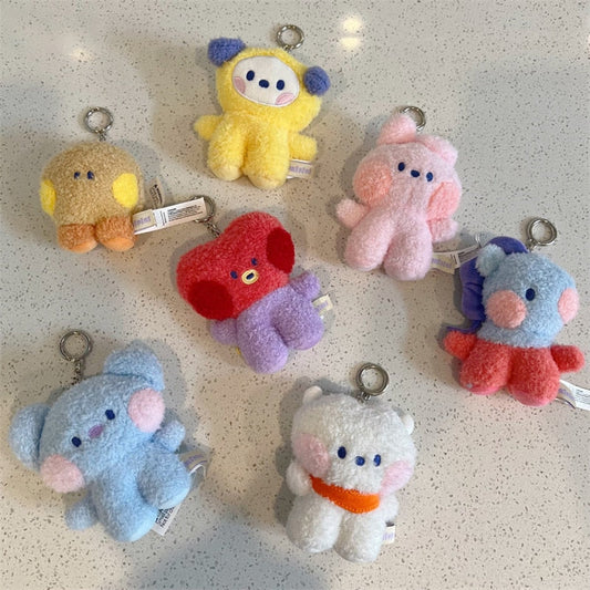 Kawaii BT21 BTS Animal Mini Plush Key Chain - Kyootii