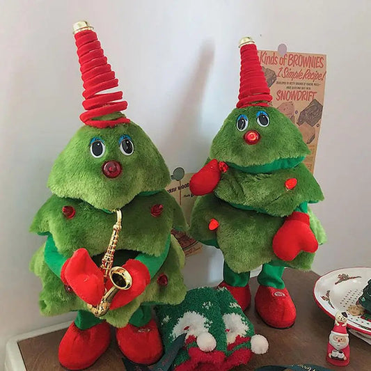 Singing Dancing Music Christmas Tree Plush Toy - Kyootii
