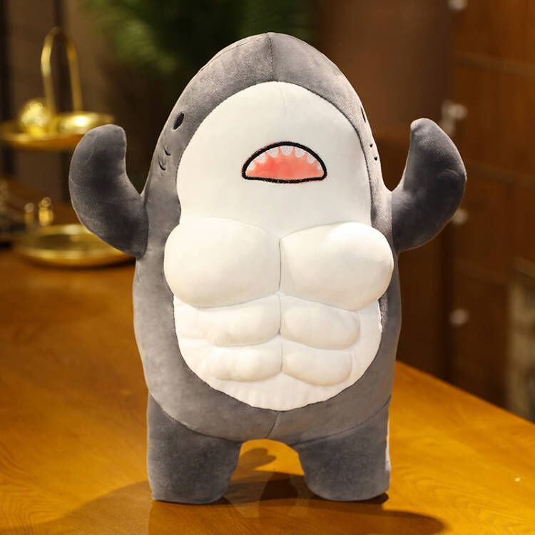 Muscle Shark Stuffed Plush - Kyootii