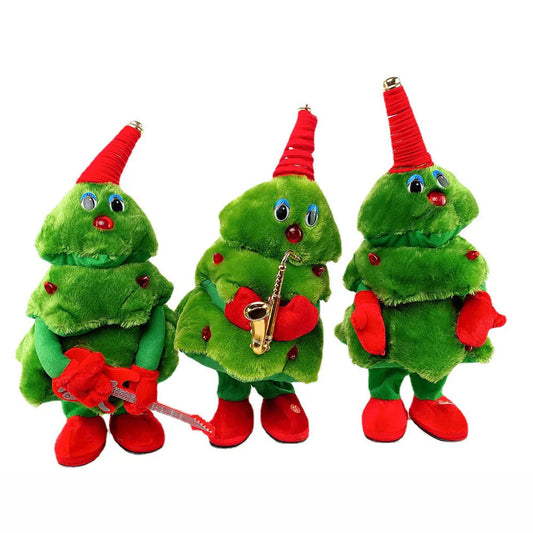 Singing Dancing Music Christmas Tree Plush Toy - Kyootii