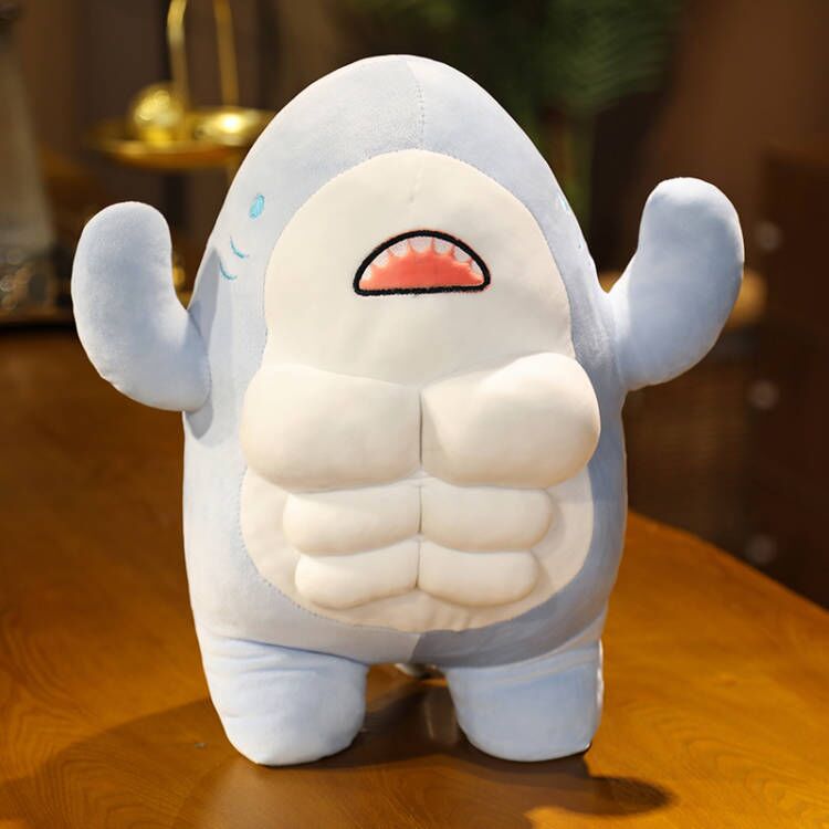 Muscle Shark Stuffed Plush - Kyootii
