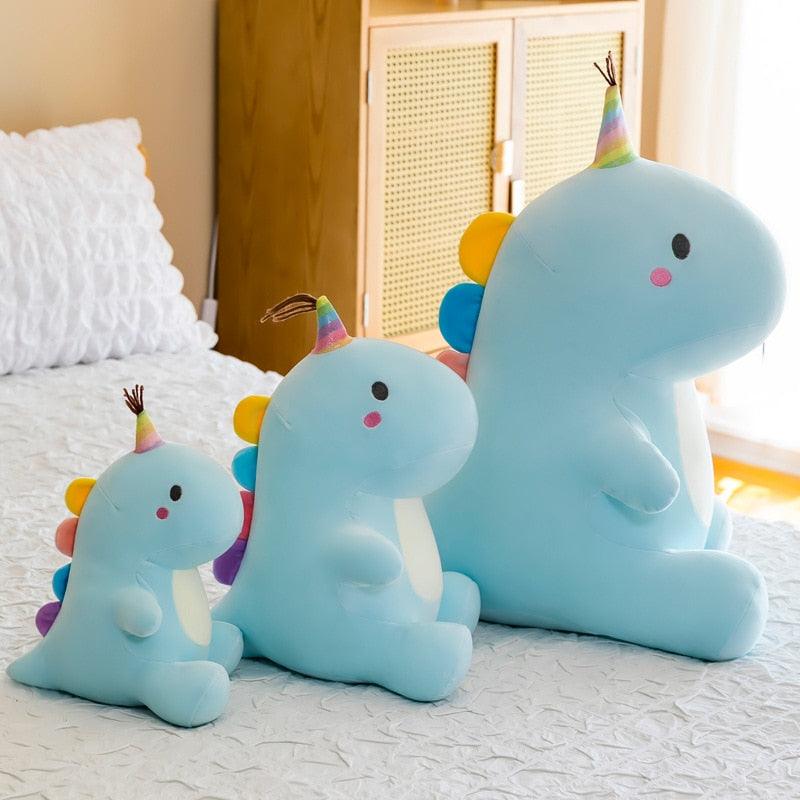 Dinosaur Seated Plush Toy with Party Hat - Kyootii