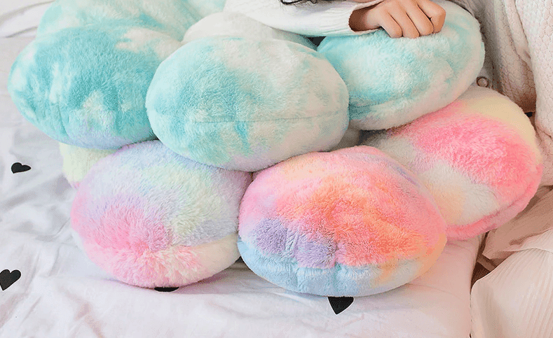 Furry Flower Cushion Plush - Kyootii