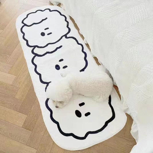 Kawaii Dog Soft Bedside Rug - Kyootii