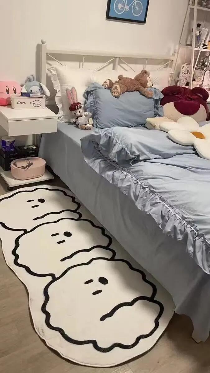 Kawaii Dog Soft Bedside Rug - Kyootii