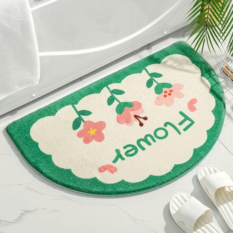 Kawaii Semi-circle Soft Floor Mat Rug - Kyootii