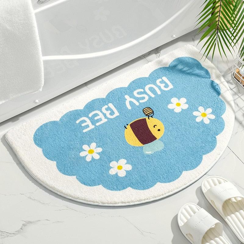 Kawaii Semi-circle Soft Floor Mat Rug - Kyootii