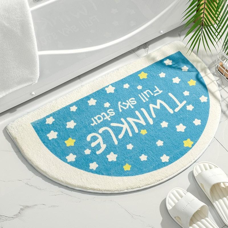 Kawaii Semi-circle Soft Floor Mat Rug - Kyootii
