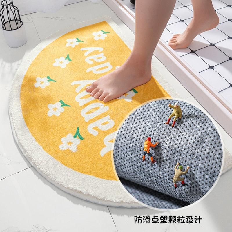 Kawaii Semi-circle Soft Floor Mat Rug - Kyootii