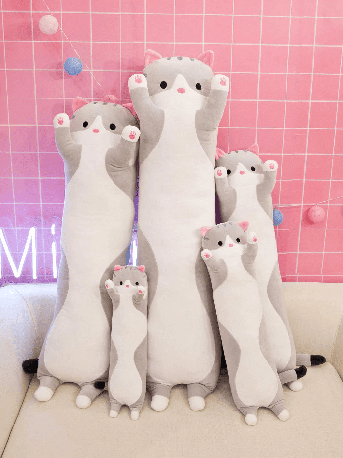 Long Cat Body Pillow Plush - Kyootii