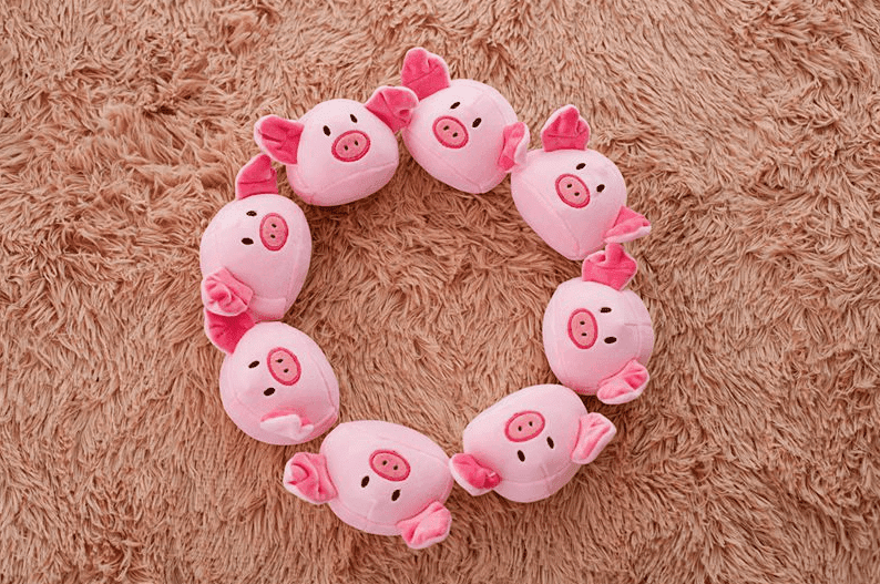 Pink Pig Candy Bag Plushies - Kyootii