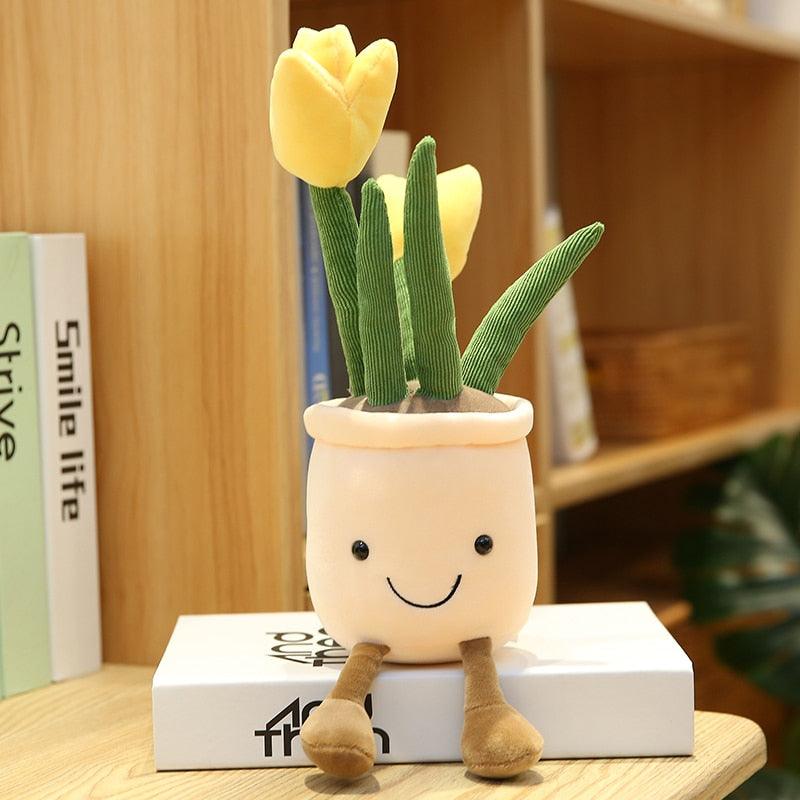 Tulip Flower Pot Plant Plush - Kyootii