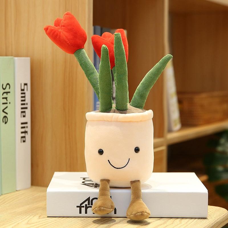 Tulip Flower Pot Plant Plush - Kyootii