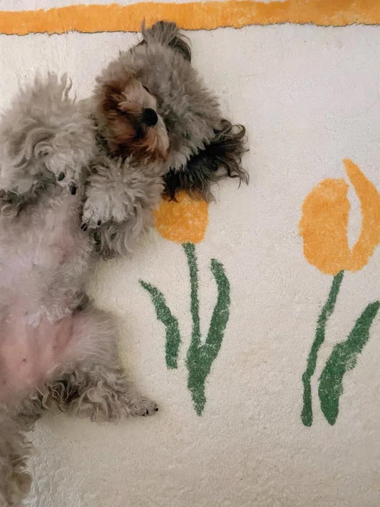 Tulips Bedside Rug - Kyootii