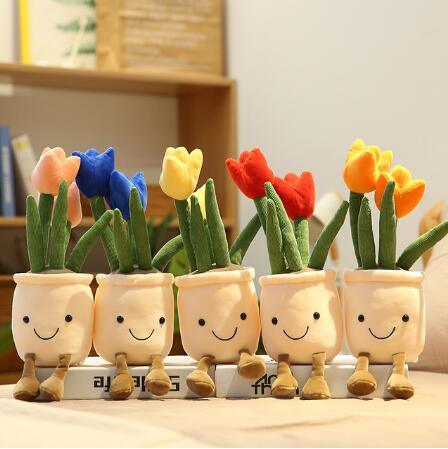 Tulip Flower Pot Plant Plush - Kyootii