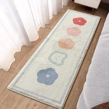 Soft Bedside Mat Rug - Floral, Strawberry, Dog - Kyootii